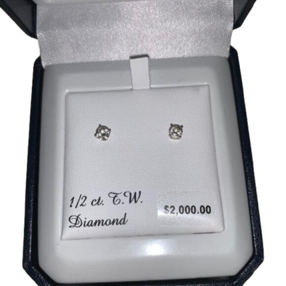 Diamond Earrings - Picture 1 of 3